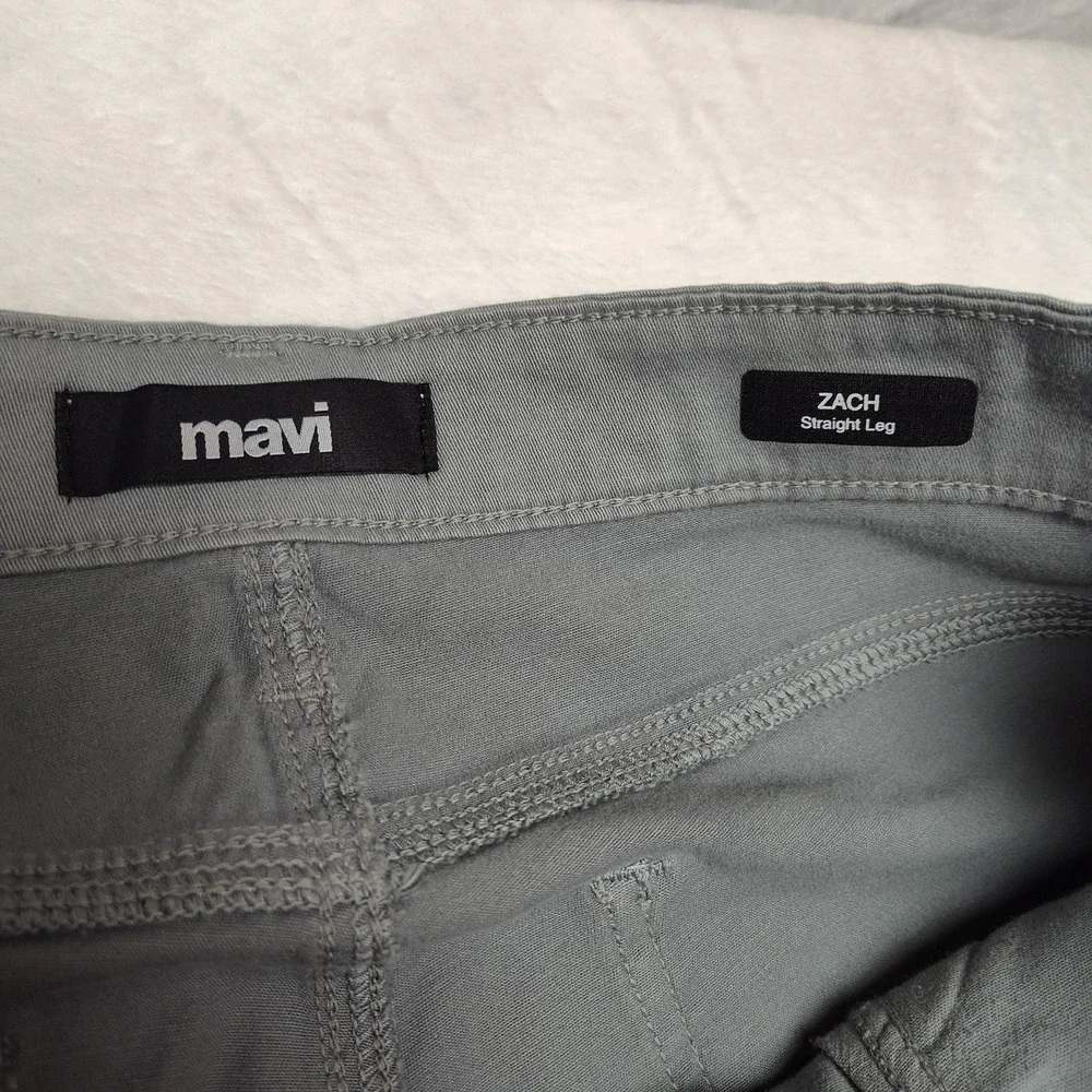 Mavi Jeans Mens 30x32 Gray Zach Straight Regular Denim Stretch Soft Twill Chino